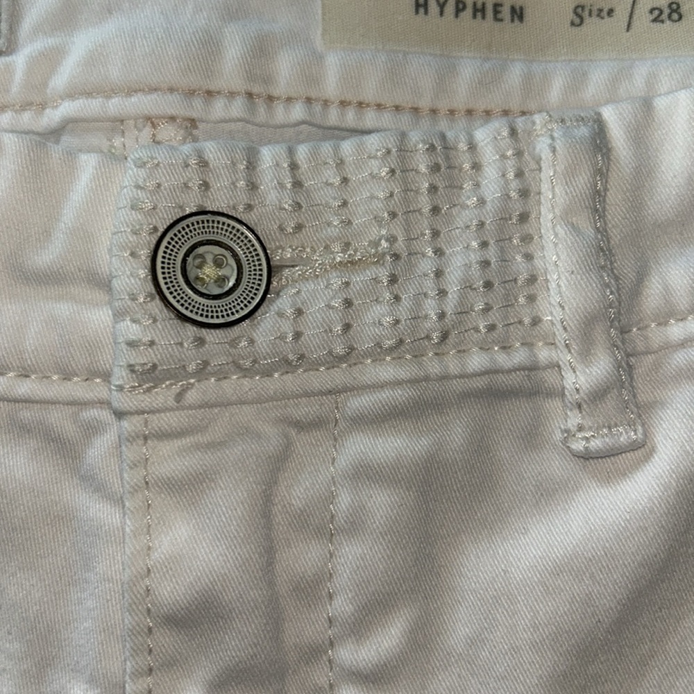 anthropologie Pilcro and the Letterpress White Bermuda Shorts Classic Style - Picture 11 of 11